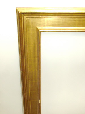 Appraisal: An Italian th Century Style Gilded Cassetta Frame with reverse