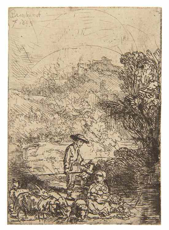 Appraisal: After Rembrandt van Rijn Dutch - A group of three