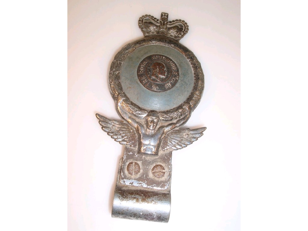 Appraisal: A model Royal Automobile Club badge with bar attachment