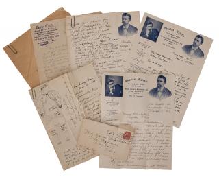 Appraisal: Catulle Charles Archive of Charles Catulle Harry Blackstone Correspondence Discussing