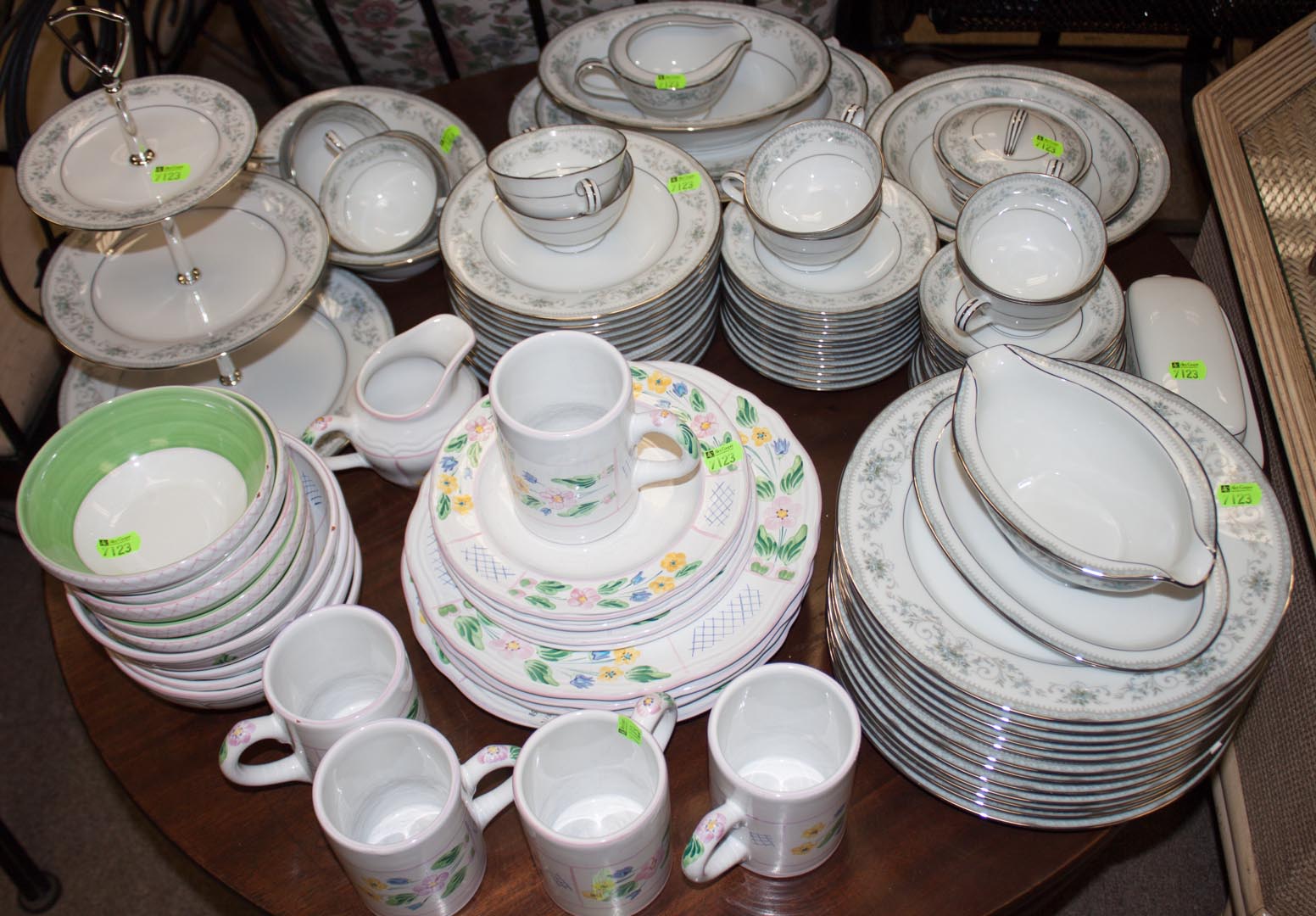 Appraisal: Two partial dinner services including Noritake and Herend Village Pottery