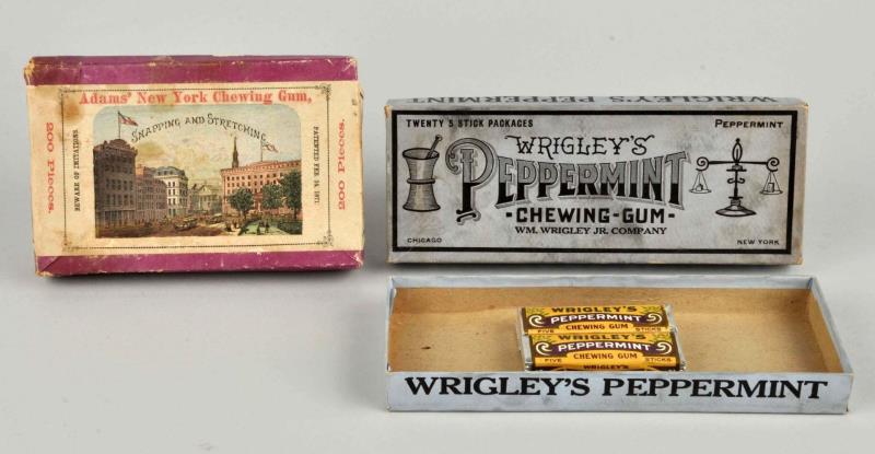 Appraisal: Lot Of Early Chewing Gum Boxes This lot includes an