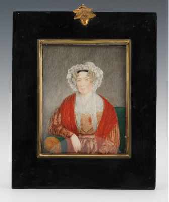 Appraisal: A British Miniature Portrait of Francis Letitia Viscountess de Vesci