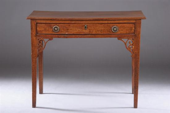 Appraisal: ENGLISH GEORGE III OAK OCCASIONAL TABLE Late th century Single