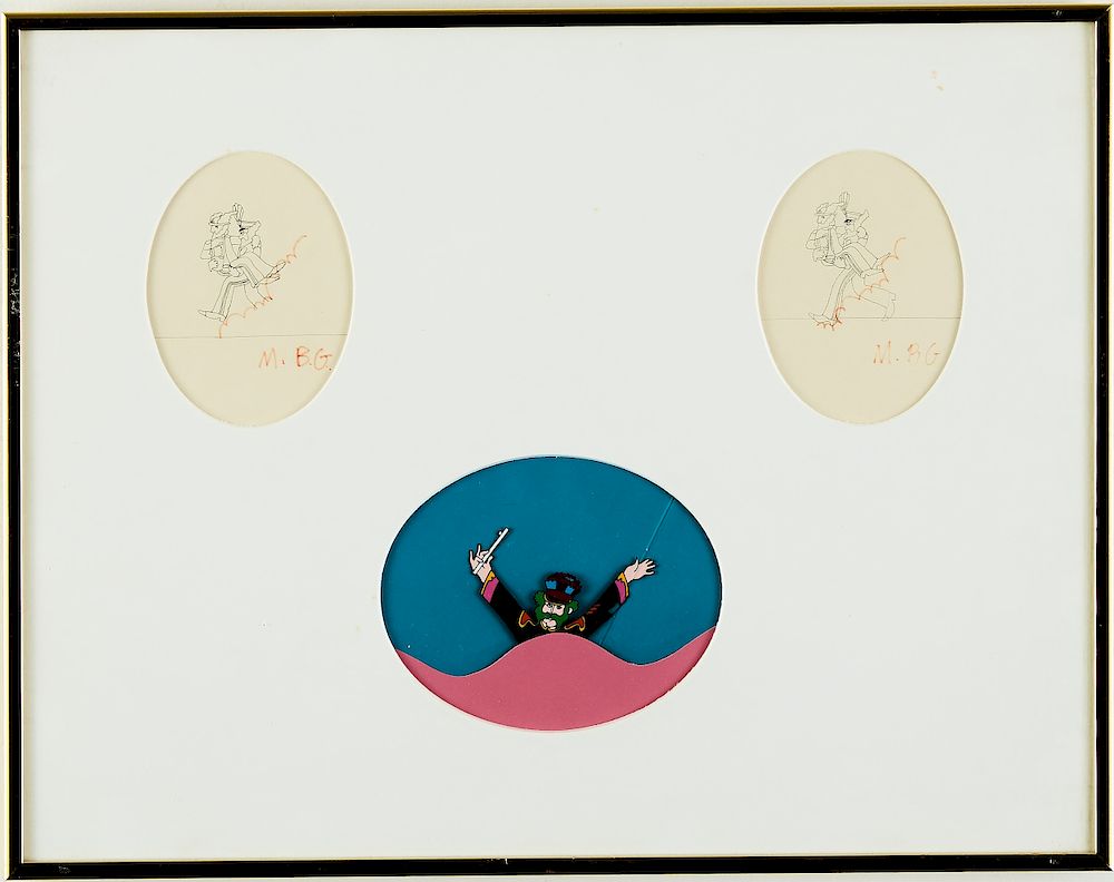 Appraisal: Group of Beatles Yellow Submarine Cels Group of original animation