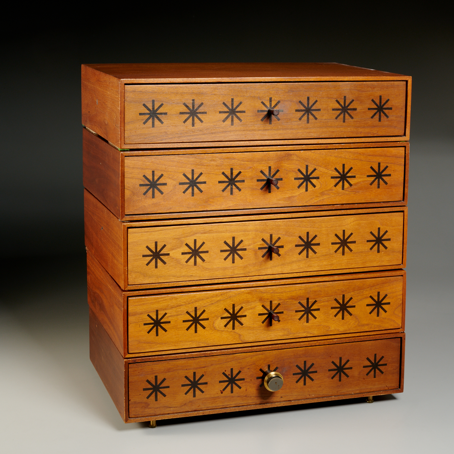 Appraisal: PAUL MCCOBB RARE WALNUT JEWELRY BOXS c s American the