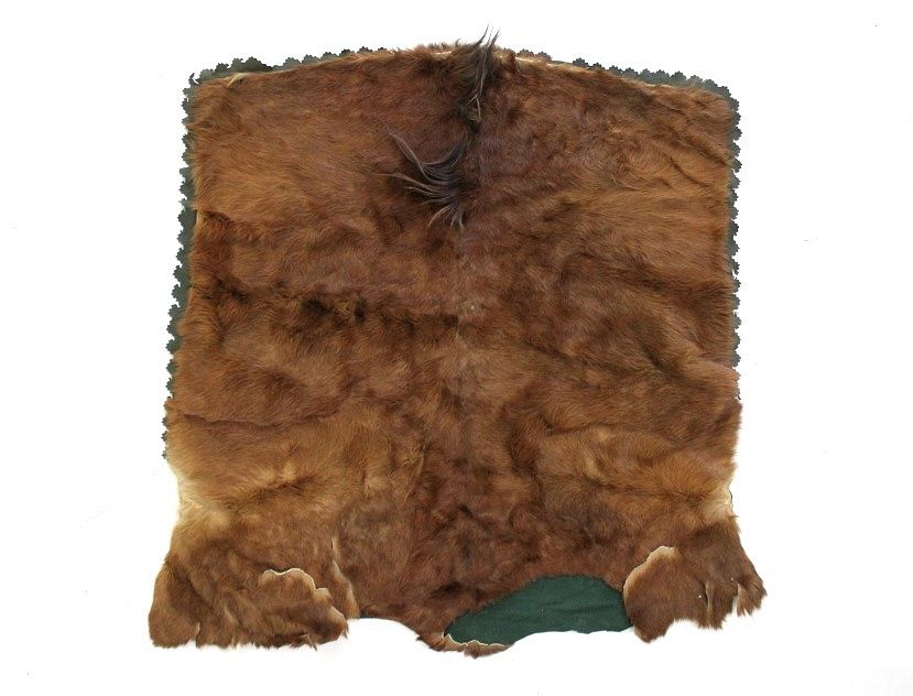 Appraisal: Montana Stagecoach Mule Hide Velvet Blanket For your consideration is