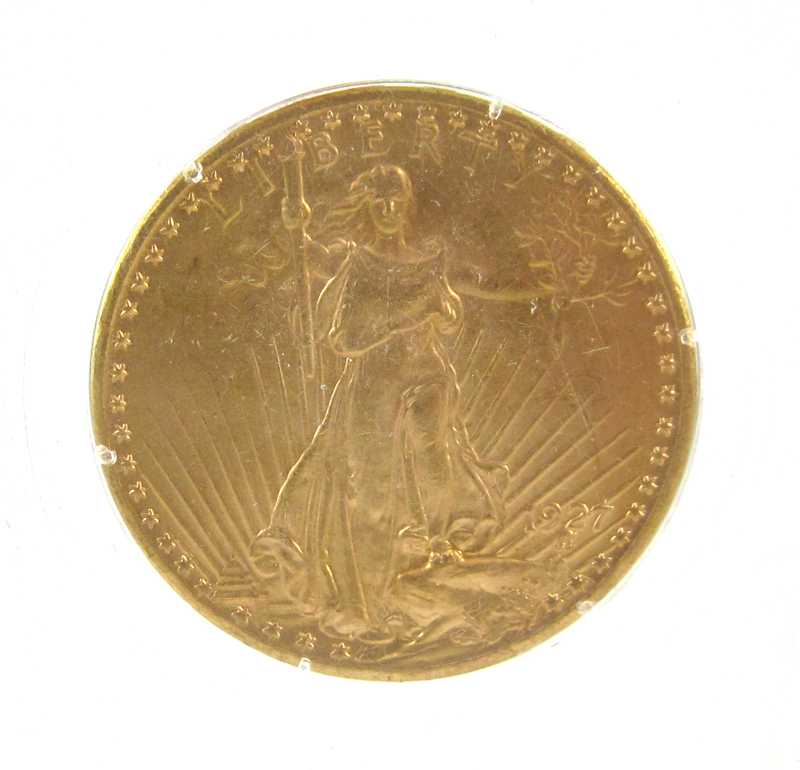 Appraisal: U S TWENTY DOLLAR GOLD COIN Saint Gaudens type -P