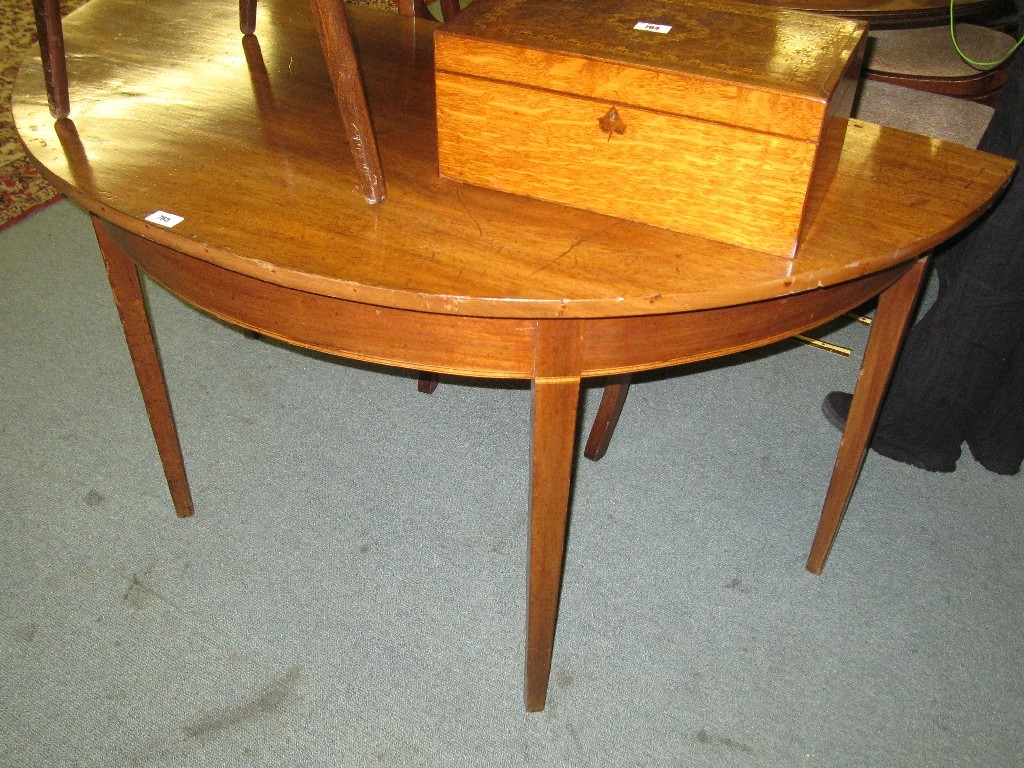 Appraisal: Georgian mahogany d-end table