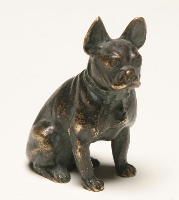 Appraisal: Austrian bronze figure of a Boston Terrier Marked Austria on