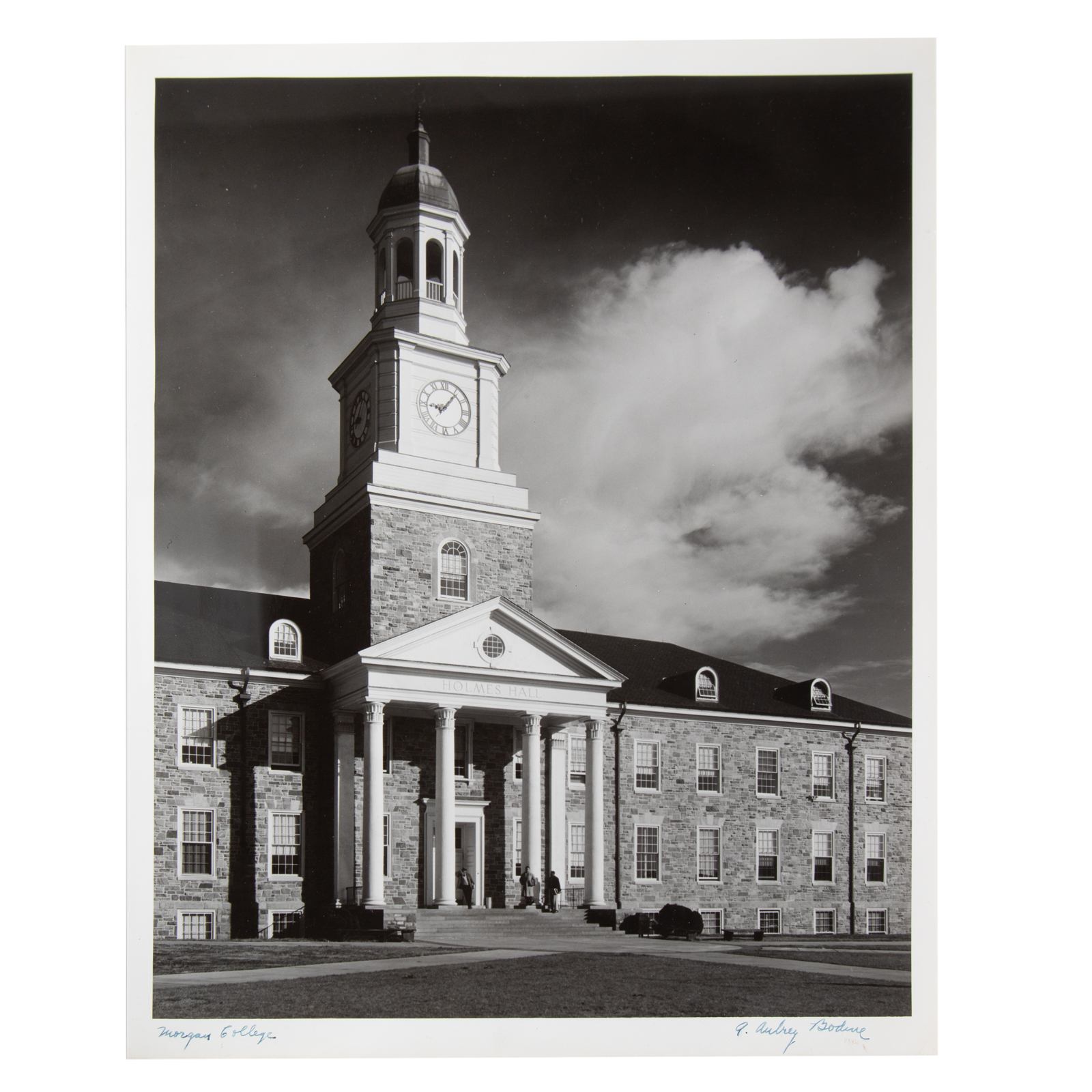 Appraisal: A AUBREY BODINE MORGAN COLLEGE PHOTOGRAPH American - Gelatin silver