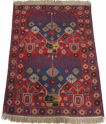 Appraisal: A Baluch Persian Area Rug Apprx '- x '- Low