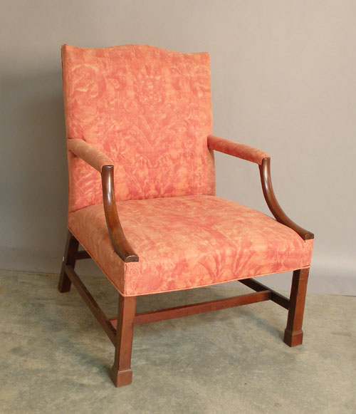 Appraisal: Georgian mahogany open armchair th c