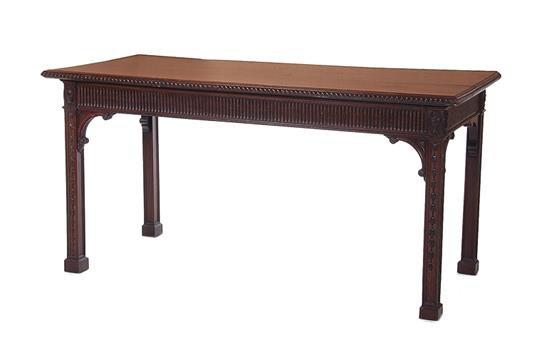 Appraisal: George III Adam period carved mahogany serving table early th