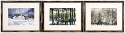 Appraisal: Three watercolors Gaunt R Hugh Gaunt Kentucky th century one