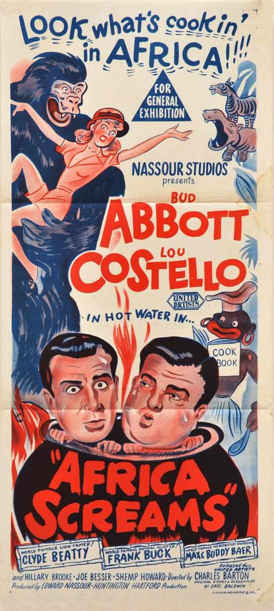 Appraisal: Abbot And Costello Meet The Mummy Australian Daybill Poster Universal