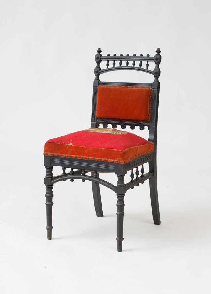 Appraisal: AESTHETIC MOVEMENT SIDE CHAIR Ebonized finish x x in Estimate