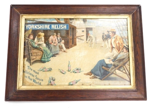 Appraisal: A Yorkshire Relish advertising paper poster The Most Delicious Sauce