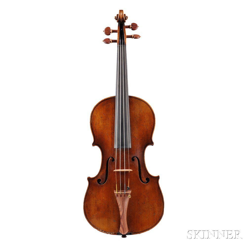 Appraisal: German Violin Emile Burnhardt Eisenach c unlabeled branded by the