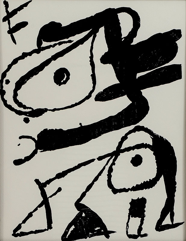 Appraisal: MIRO Joan Spanish - ''Miro Engraver IV Untitled '' Lithograph