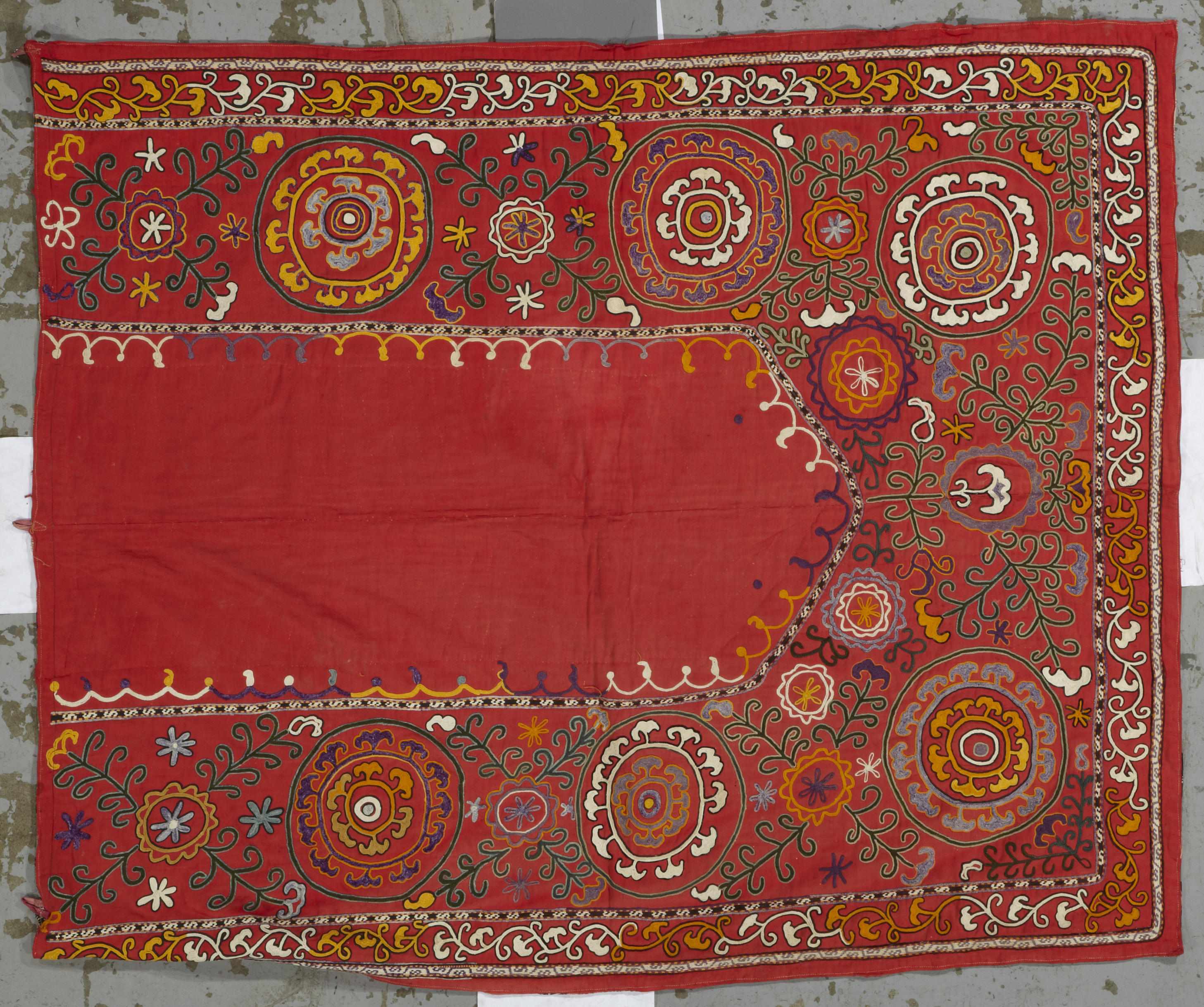 Appraisal: An Uzbeki Suzani textile Uzbekistanlate th centurysize approximately ft in