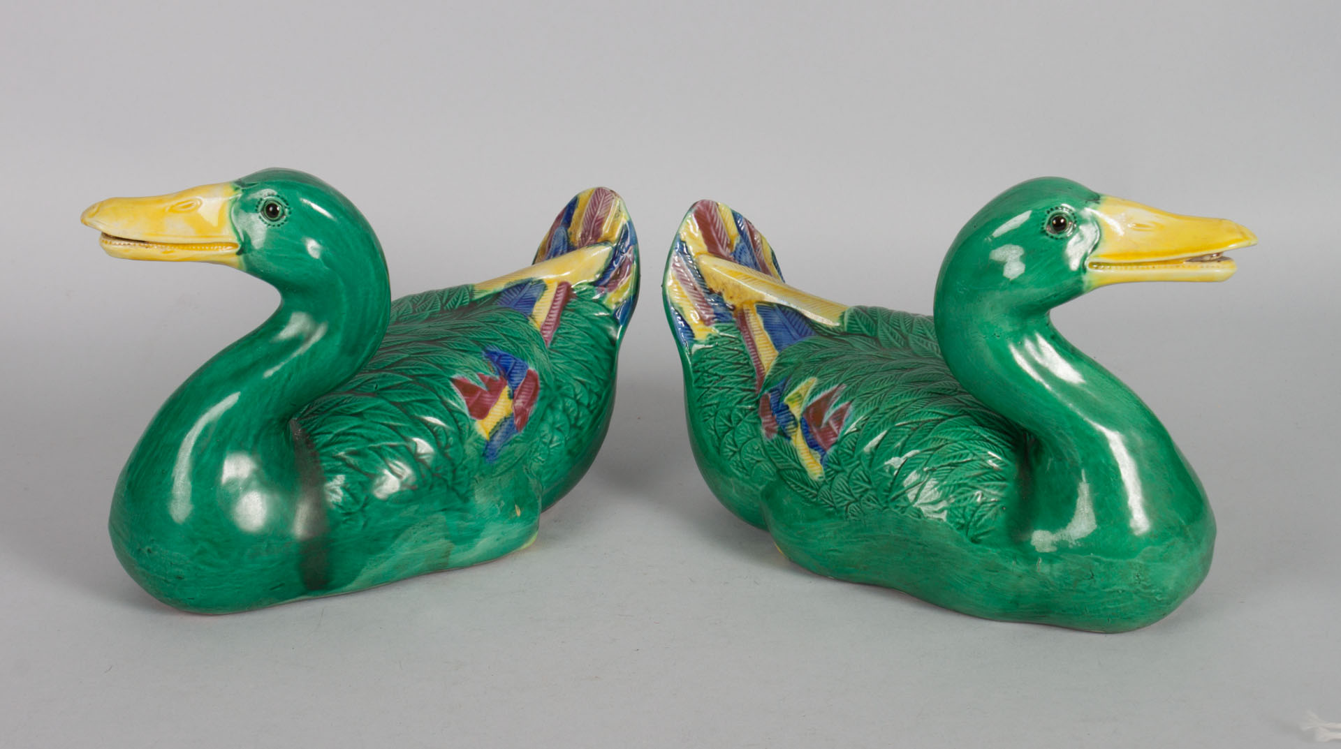 Appraisal: Pair of Chinese Export porcelain ducks second quarter- th century