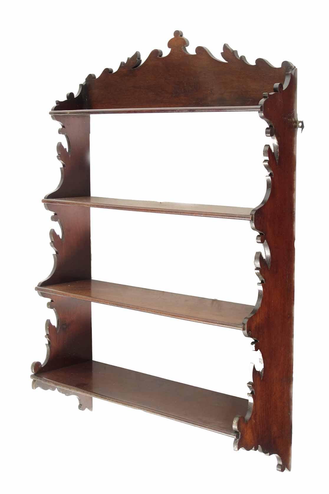 Appraisal: A set of th century mahogany wall shelves