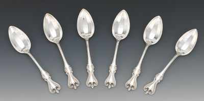 Appraisal: Six Sterling Silver Fancy Spoons by Towle Old Colonial With