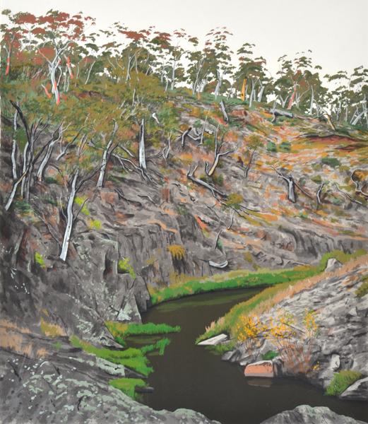 Appraisal: DAVID ROSE - At Iron Pot Creek near Jindabyne screenprint