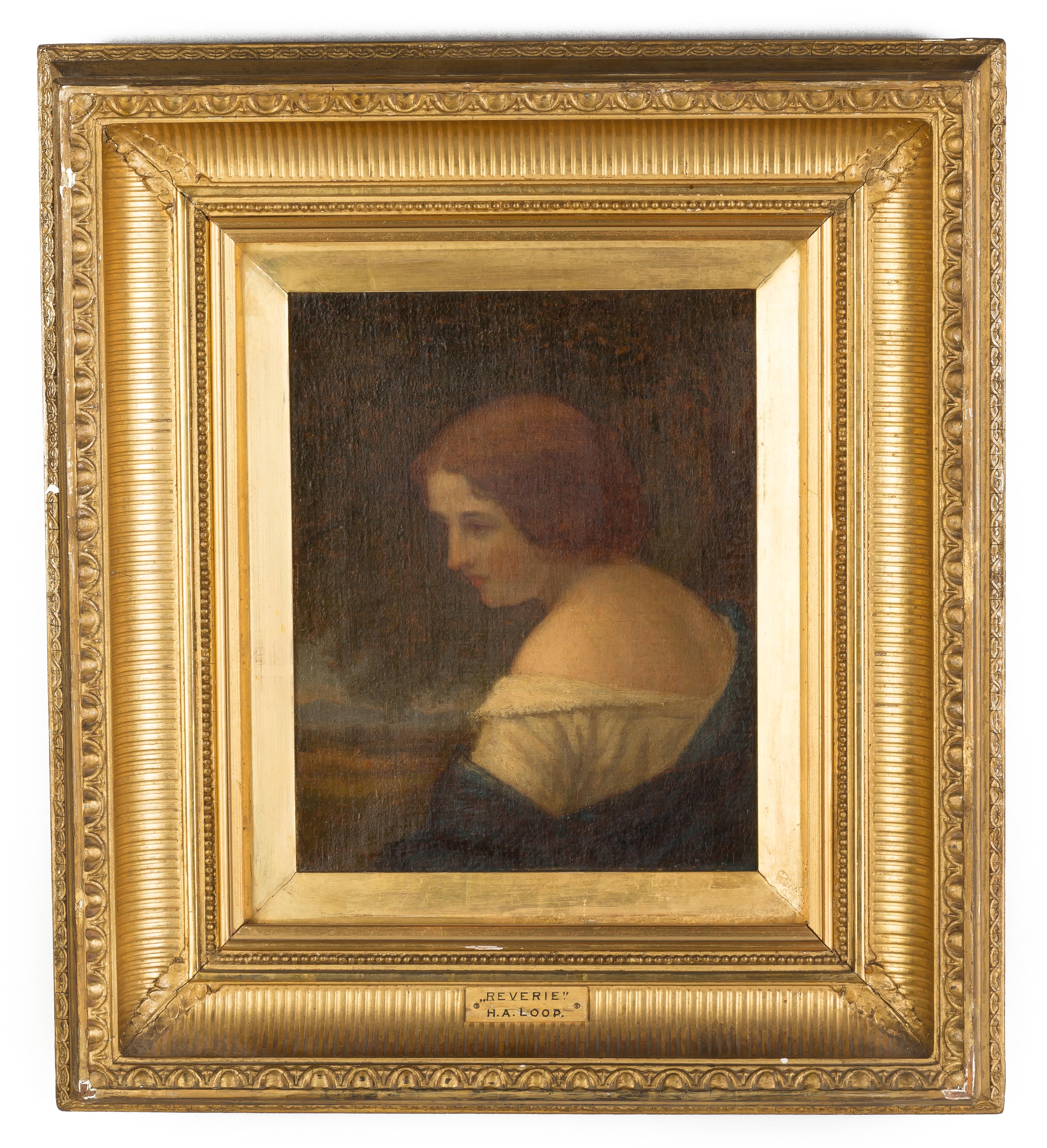 Appraisal: Henry Augustus Loop American - Reverie Initialed lower left Oil