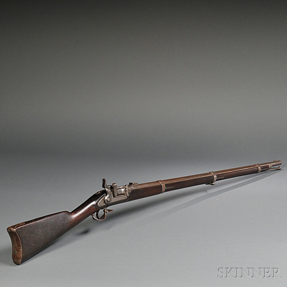 Appraisal: Needham Conversion of a Model Rifle-musket c walnut stock with