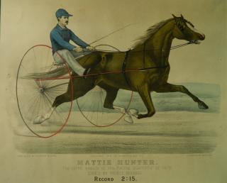 Appraisal: Currier Ives lithograph Currier Ives- Mattie Hunter - The Sorrel