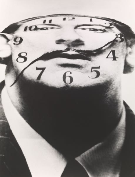 Appraisal: PHILIPPE HALSMAN AMERICAN LATAVIAN - x Dali Clockface printed Silver