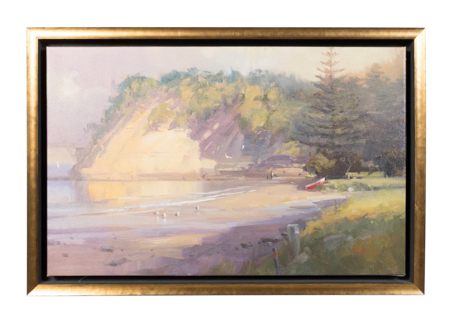 Appraisal: RICHARD ROBINSON ARKLES BAY OIL ON CANVAS Richard Robinson New