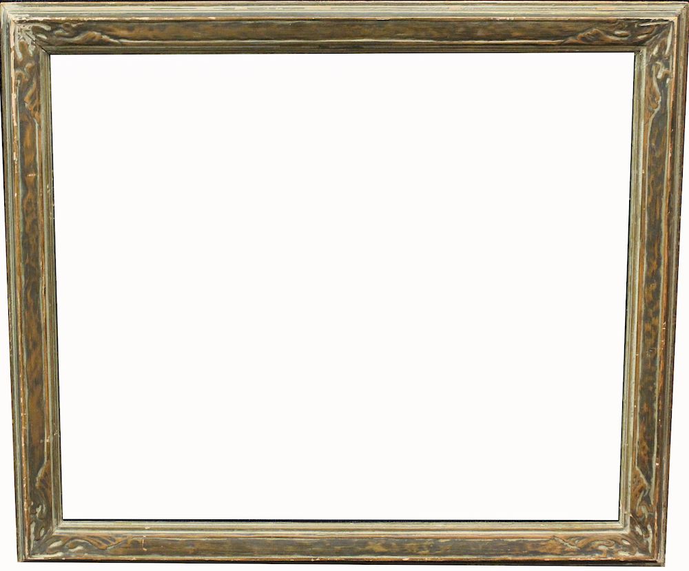 Appraisal: American Carved Standard Size Wooden Frame American Carved Standard Size