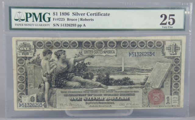 Appraisal: Silver Certificate - FR Scarce Educational Note certified and graded