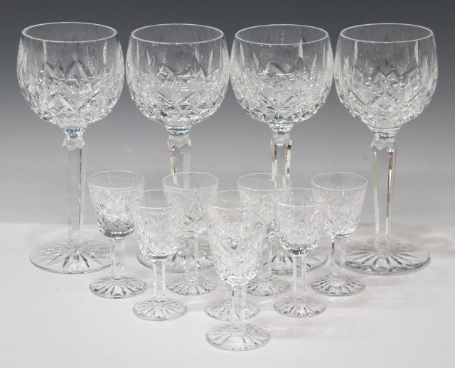 Appraisal: lot of Waterford Lismore cut crystal glasses acid-etched mark underfoot