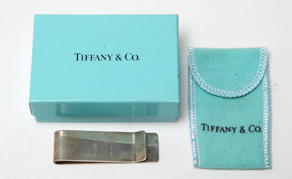 Appraisal: Tiffany Co Sterling Silver Money Clip Tiffany sterling silver money