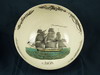 Appraisal: LIVERPOOL CREAMWARE COMMEMORATIVE SHIP'S PUNCH BOWL - Unidentified American Trade