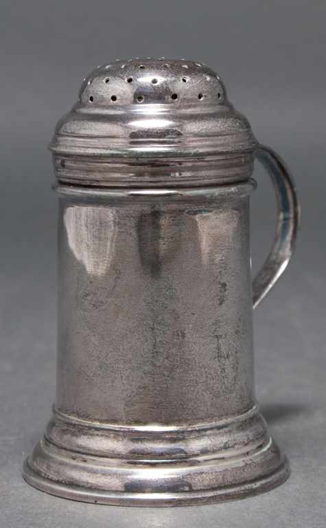 Appraisal: English Britannia standard powdered sugar caster London - - ''J