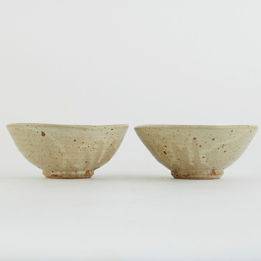 Appraisal: Warren MacKenzie Studio Pottery Bowls Marked Warren MacKenzie - Pair