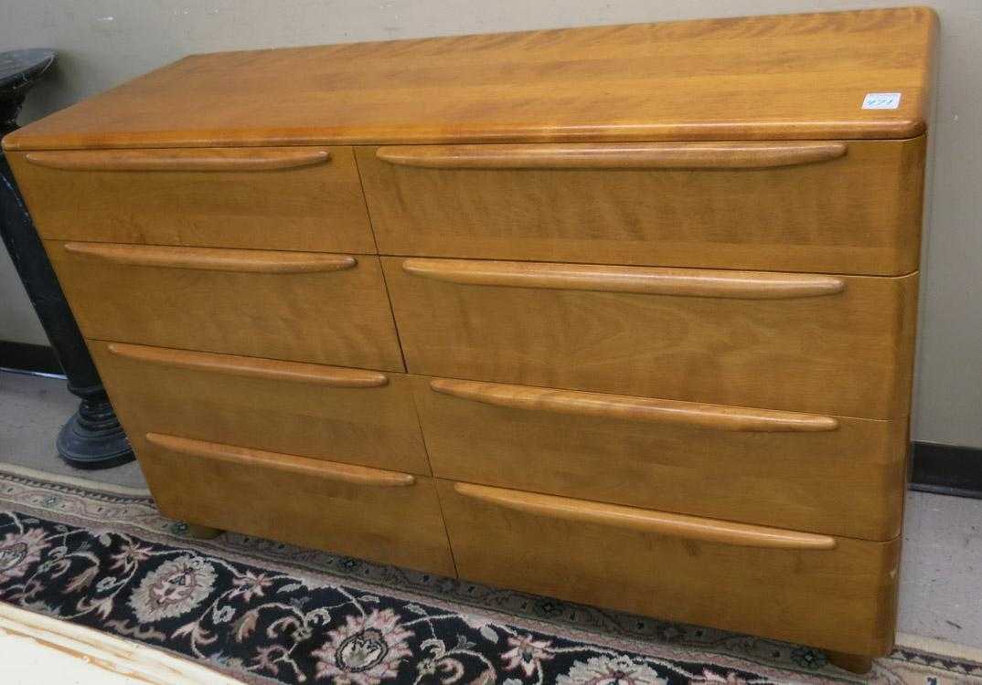 Appraisal: MID-CENTURY MODERN MAPLE DRESSER Encore Mr Mrs Dresser M Heywood-Wakefield