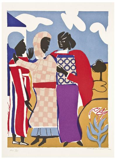 Appraisal: Romare Bearden - Three Women Easter Sunday G R Lithograph