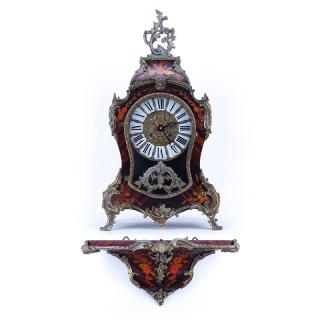 Appraisal: Hermle Boulle Style Inlaid Wood and Bronze Mounted Clock with