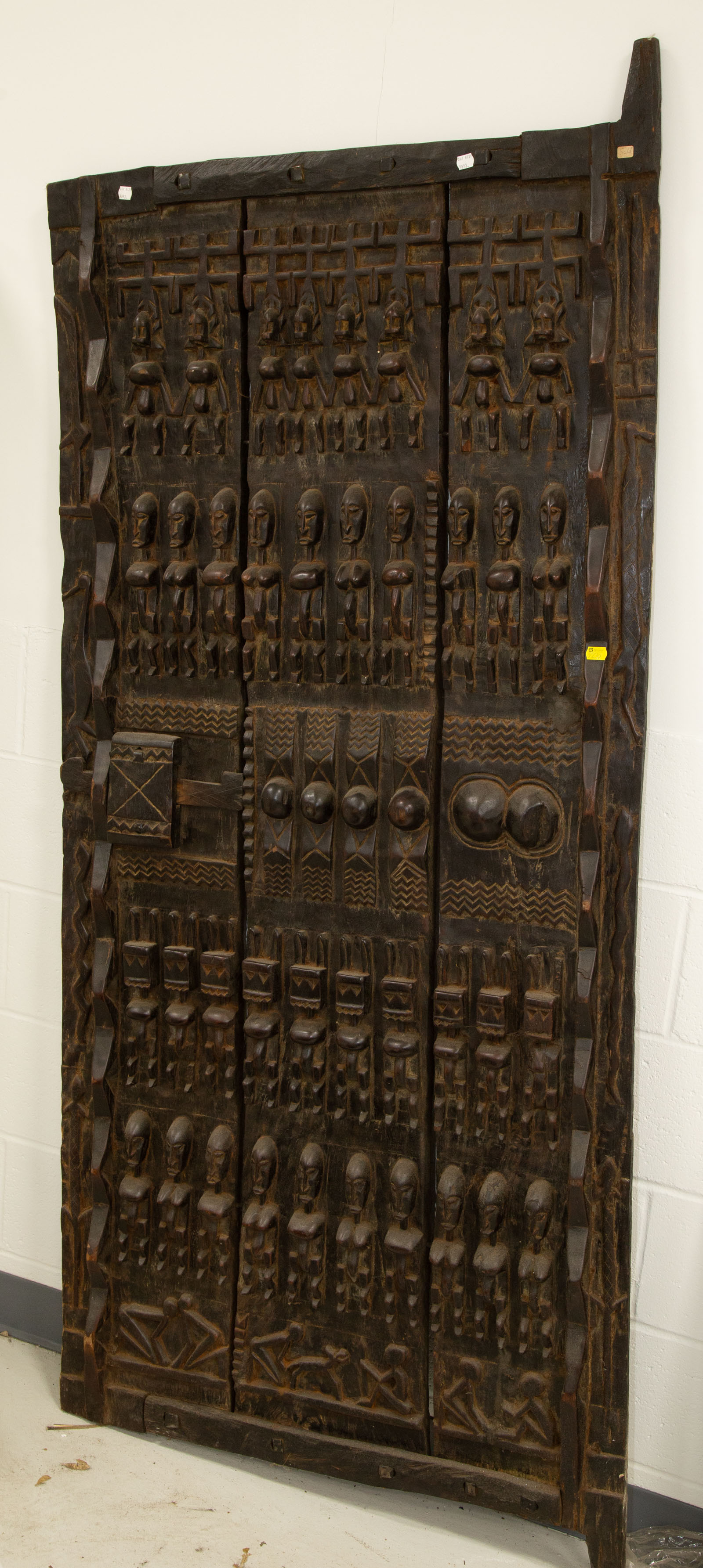 Appraisal: AFRICAN DOGON STYLE CARVED WOOD DOOR Mali th century