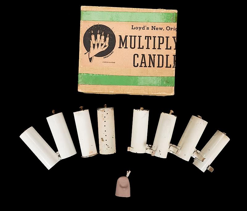 Appraisal: Multiplying Candles Multiplying Candles Glendale Loyd ca A lit candle