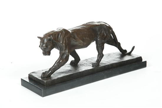 Appraisal: PANTHER AFTER ANTOINE LOUIS BARYE FRANCE - Cast bronze signed