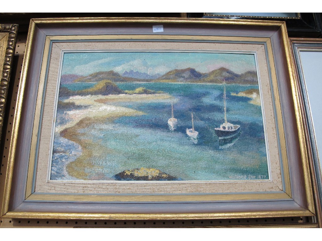 Appraisal: JAMES WALLACE ORR - Oil on board 'Morar Estuary' signed