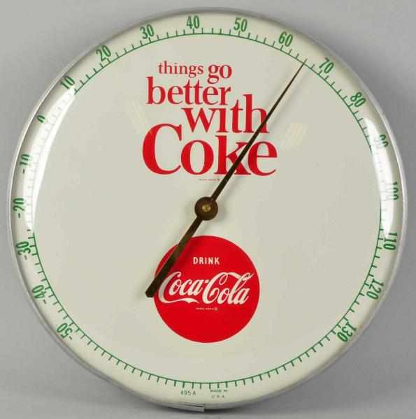 Appraisal: Coca-Cola Dial Thermometer s Only light wear very light soiling