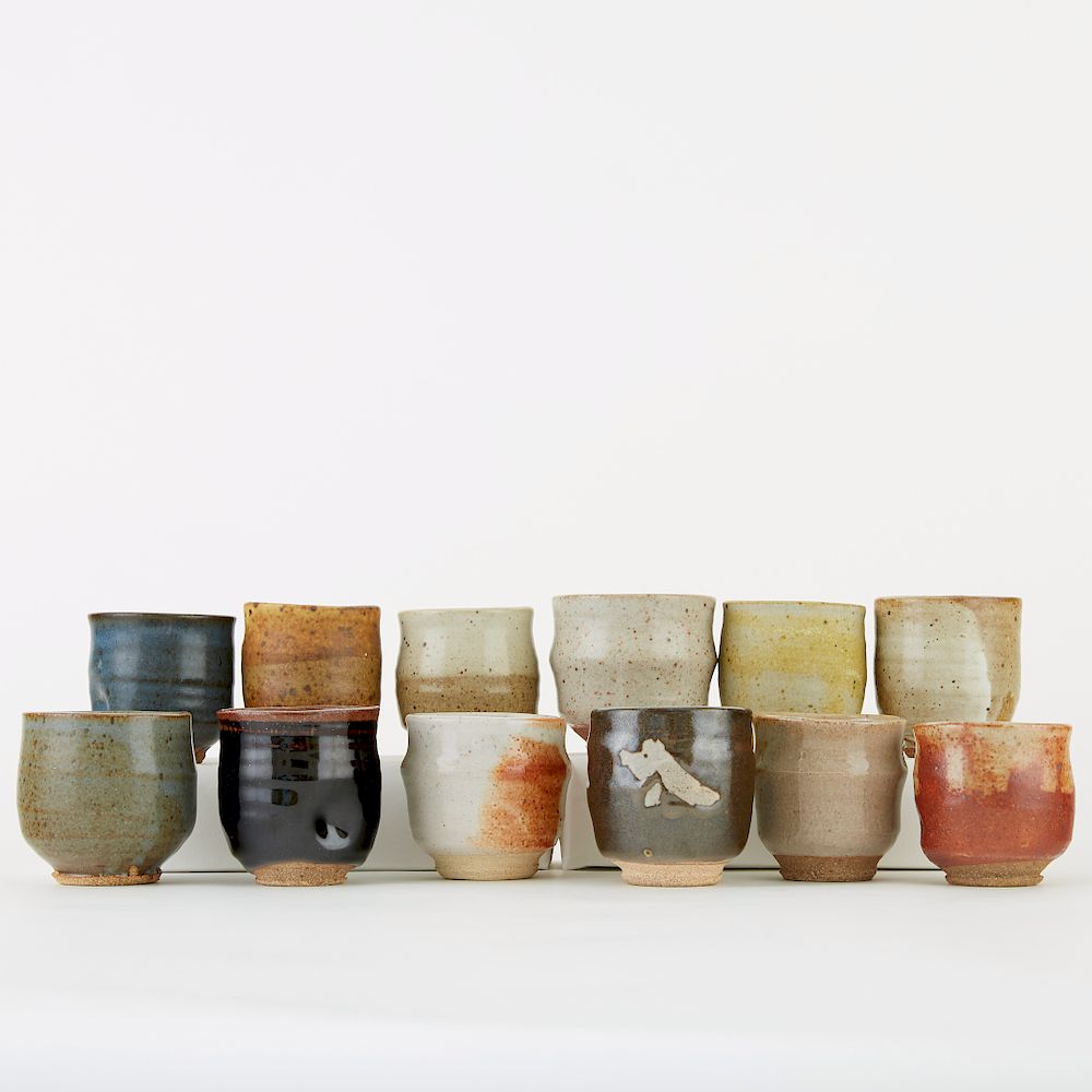 Appraisal: Warren MacKenzie Group Small Studio Pottery Tea Bowls Warren MacKenzie